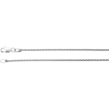 Sterling Silver 1.25 mm Wheat 7" Chain